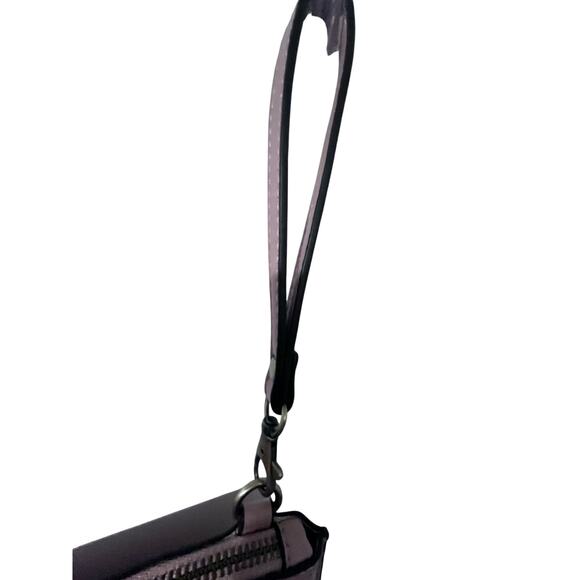 NWT Joy Leather Pink Crossbody with wristlet strap - Picture 5 of 10